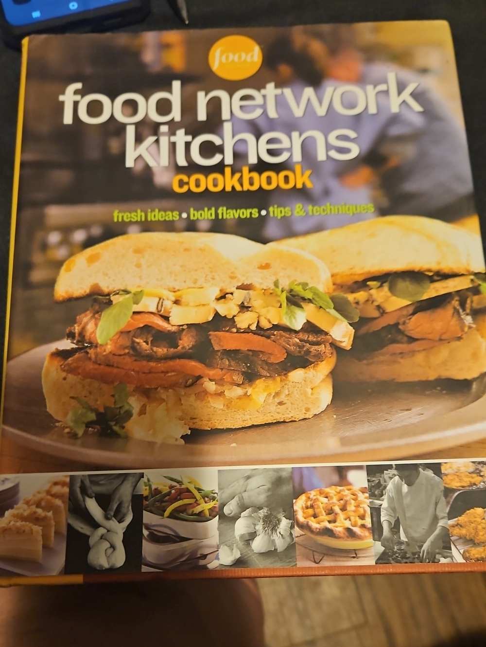 Food Network Kitchens Cookbook — Yellow & Brown Sandwich Cover